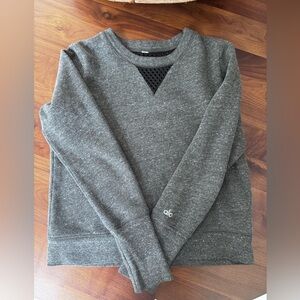 ALO Yoga Charcoal Crewneck Sweater